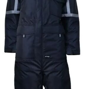 Buzo Activex Azul/Negro Forro Franela
