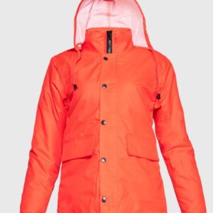 Parka Guardia Alta Visibilidad Rojo Mujer