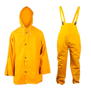 Traje de agua impermeable jardinera/chaqueta Búfalo Amarillo